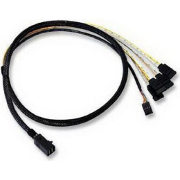 LSI ACD-SFF8643-SATASB-10M Кабель , INT SFF8643-to-4*SATA+SB HDmSAS -to- 4*SATA+SideBand internal cable 100cm[6705050100]