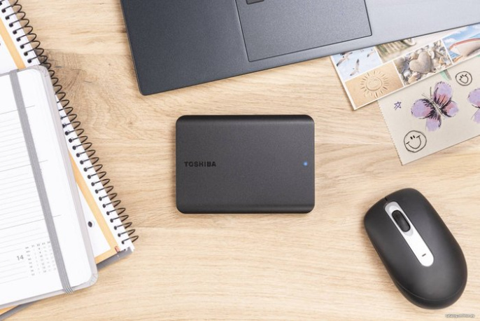 Жесткий диск Toshiba USB3.0 2TB HDTB520EK3AA Canvio Basics 2.5" черный