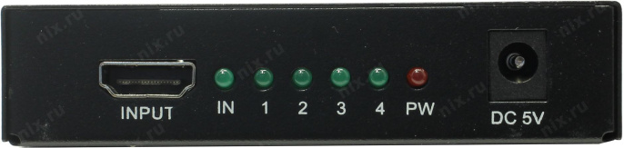 Разветвитель HDMI 1x4 Espada EDH12 с усилителем до 30м v1.4 поддержка 3D + б.п.