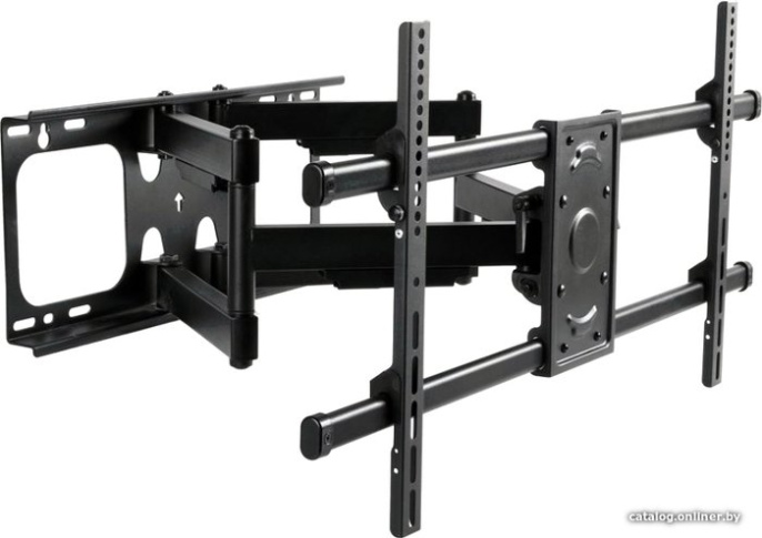 Кронштейн Digis DSM-P4986 поворотно-выдвижной для плоских и изогнутых ТВ 40"-90" до 75 кг, 2x2 колена, VESA до 800x400мм, 69-635 мм от стены, наклон -15°/+5°, поворот +60°/-60°