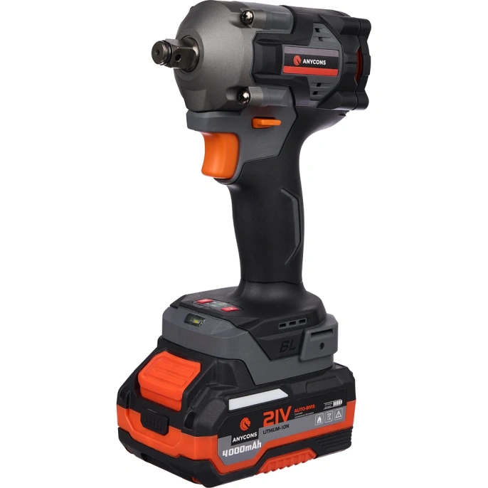 Бесщеточный ударный гайковерт Anycons AC-SD-380, 380Нм, 21В, 1 акб AC-SD3801