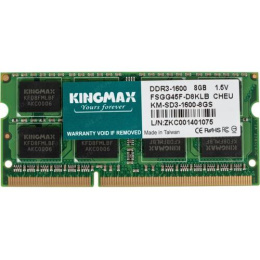 Оперативная память DDR3 8Gb 1600MHz Kingmax KM-SD3-1600-8GS RTL PC3-12800 CL11 SO-DIMM 204-pin 1.5В Ret