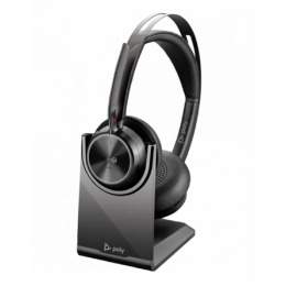 PLANTRONICS Poly 9T9J6AA#AC3 Voyager Focus 2 Microsoft Teams Certified with charge stand Headset Гарнитура беспроводная