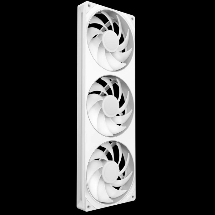 Кулер для корпуса ПК/ Case Cooler NZXT F360 RGB Core 120x120x25mm, 4-pin PWM, RGB, 75.12CFM, 30dBA, 2400RPM, White, Single-Frame RGB Fan Unit RF-U36HF-W1