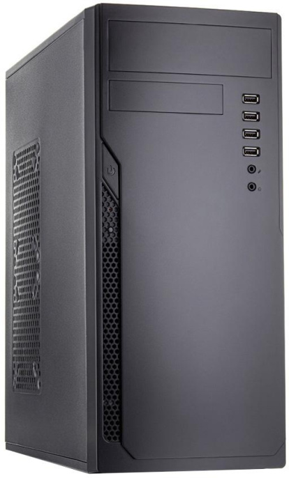 Корпус без блока питания Case Foxline FL-301, ATX, 1x5.25EXT, 1x3.5EXT, 4x3.5INT, 4xUSB2.0, HDA, w/o FAN, w/o ATX PSU, no pwr cord
