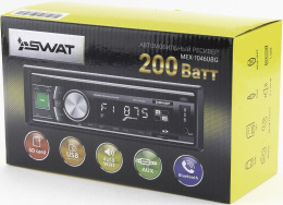 Автомагнитола Swat MEX-1046UBG 1DIN 4x50Вт SWAT MEX-1046UBG