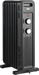 Масляный радиатор Beko Winter Range RHO 6320 B, с терморегулятором, 2000Вт, 9 секций, 3 режима, черный