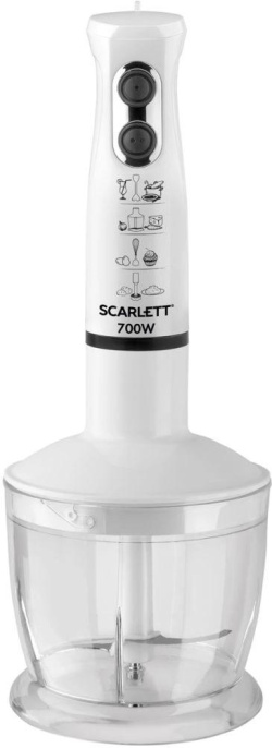 Блендер SCARLETT SC-HB42M33,  погружной,  белый