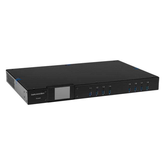 Управляемый USB over IP концентратор DistKontrolUSB-8 USB 3.0 с дополнительным блоком питания