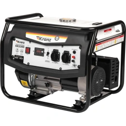 Бензиновый генератор KRANZ KR3300 3,3 кВт, 230 В, 15 л, ручной стартер KR-16-1133