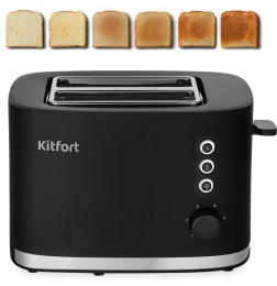 Тостер Kitfort КТ-6217 870Вт черный