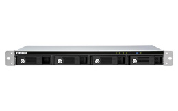 Полка расширения сетевого хранилища без дисков/ channel QNAP DAS TR-004U 4-Bay 2.5/3.5 SATA Type-C USB 3.1 Gen 1 5 Gb/s Direct Attached Storage with Hardware RAID. W/o rail kit RAIL-B02