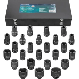 Набор головок ударных Rockforce 25пр, 1", 6гр RF-8251-5MPB(55013)