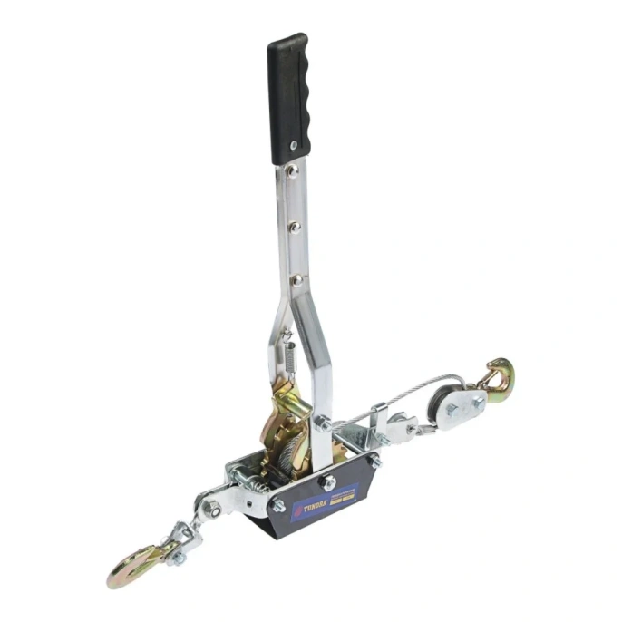 Рычажная лебедка TUNDRA двойное храповое колесо, тяга 4 т, подъем 1.6 т, трос 2 метра 1002760