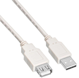 Кабель-удлинитель KingPrice KP-AmAf-v2-1.5m ver2.0 USB A m USB A f 1.5м черный