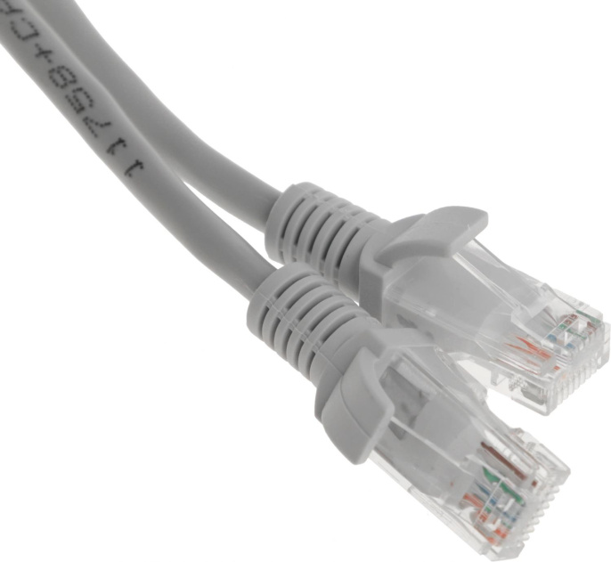 Патч-корд PREMIER PP12-0.5M литой (molded), UTP, кат.5E, 0.5м, 4 пары, 26AWG,  алюминий омедненный,  многожильный,  серый