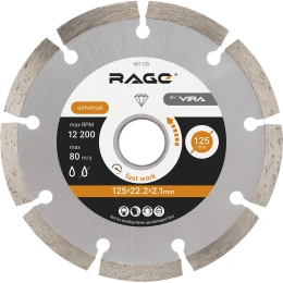 Диск алмазный сегментный HQ 125 мм RAGE by VIRA 601125