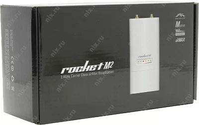 Точка доступа UBIQUITI RocketM2 Rocket M2 OutDoor PoE Access Point (1UTP 100Mbps 802.11g/n 150Mbps)