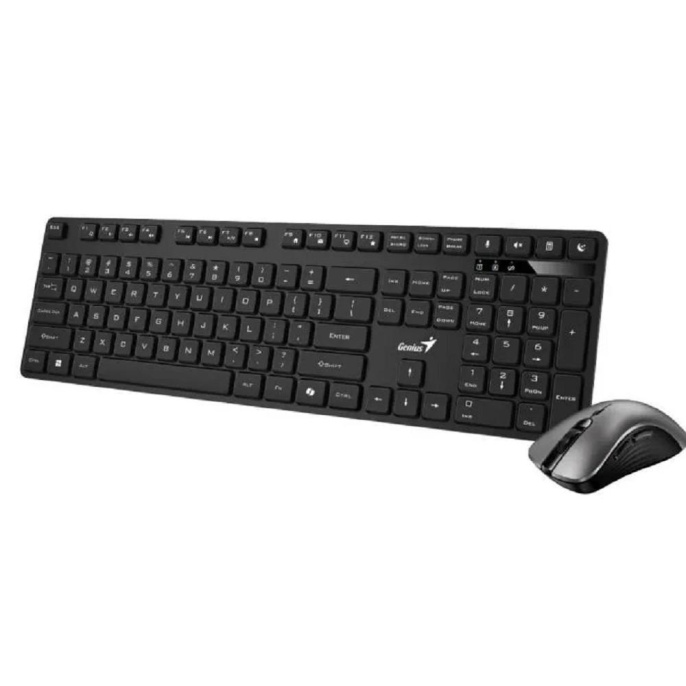 Комплект клавиатура+мышь беспроводной GENIUS KM-8216S черный (USB, 1600dpi) (31340018402)