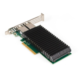 Сетевой адаптер ExeGate EXE-X540-T2 (PCI-E x8 v2.1, порты 2xRJ45 (медные), 10Gb/s (10/1Gb/s, 100Mb/s), Server NIC Intel Chipset X540-AT2) EX296226RUS