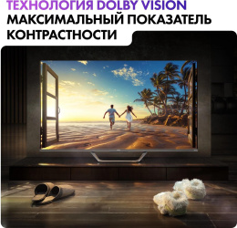 Телевизор QLED Haier 65" DH1VW9D04RU S4 Frameless серый 4K Ultra HD 60Hz MEMC DVB-T2 DVB-C DVB-S2 USB WiFi Smart TV