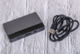 Переключатель CABLETIME CB00G (CT-PS41-GB1) 4-в-1, Mini DP / DP / HDMI / Type-C, 4K@60 Гц, 15 м, подсветка, космический серый
