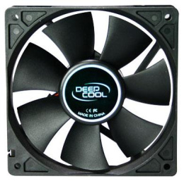 Вентилятор для корпуса DEEPCOOL Xfan120 120x120x25мм 64шт./кор, пит. от мат.платы и БП, черный, 1300об/мин Retail blister DP-FDC-XF120