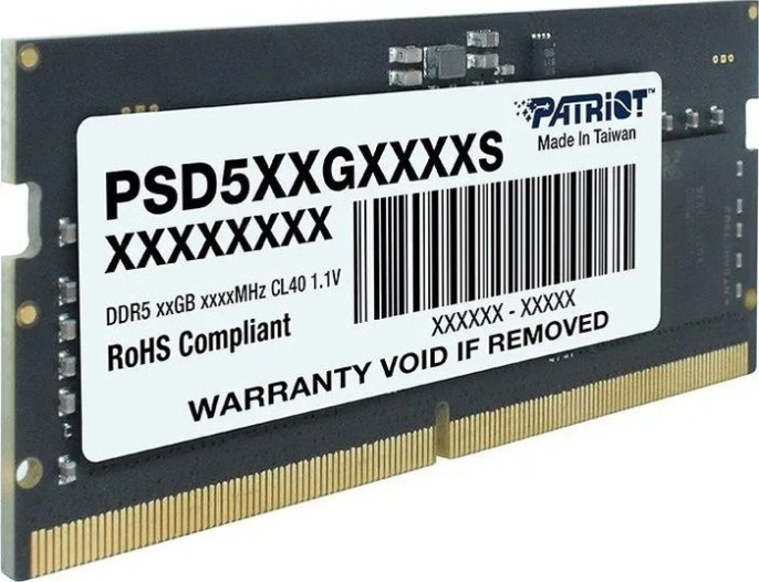 Оперативная память Patriot PSD516G520081S DDR5 SODIMM 16GB PC5-41600 CL42