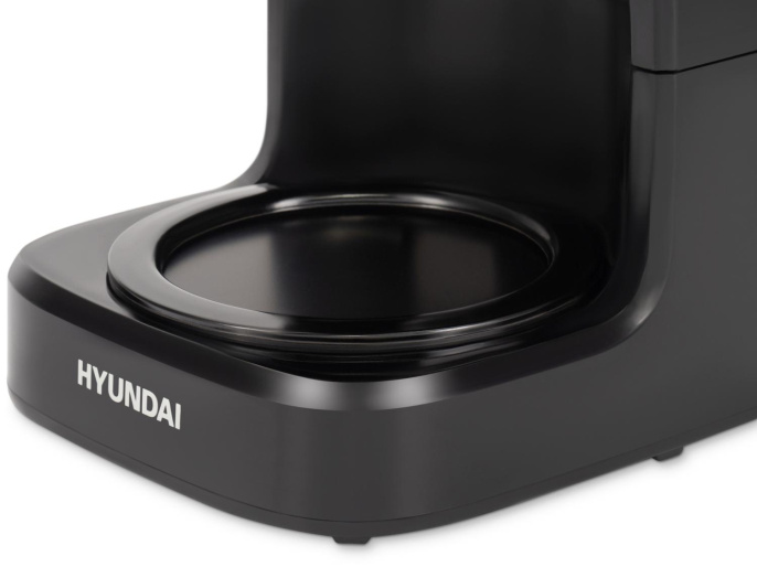 Кофеварка капельная Hyundai HYD-1212 900Вт черный/серебристый