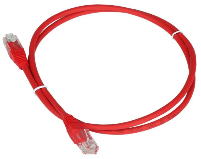 Патч-корд LanMaster вилка RJ-45,  вилка RJ-45,  кат.5E,  ПВХ,  0.15м,  красный [twt-45-45-0.15-rd]