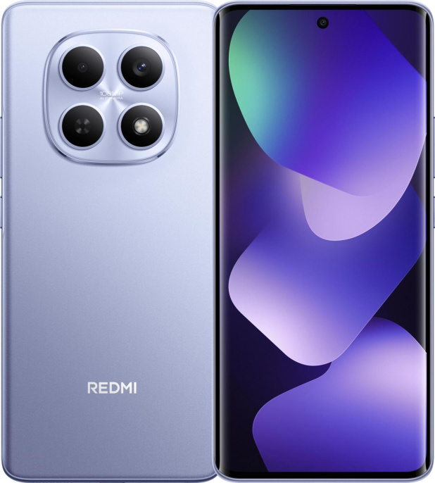 Смартфон Xiaomi Redmi Note 15 128Gb 8Gb фиолетовый моноблок 3G 4G 2Sim 6.77" 1080x2392 Android 15 108Mpix 802.11 a/b/g/n/ac NFC GPS GSM900/1800 GSM1900 Protect microSD max2048Gb