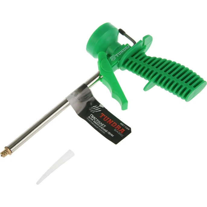 Пистолет для монтажной пены ТУНДРА пластиковый корпус 881739