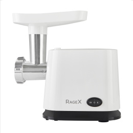 Электрическая мясорубка с овощерезкой RAGEX R803-100, 600 Вт, 1 скорость + реверс, белая