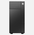 Корпус FOXLINE MiniTower Forza FZ-017 450W черный (mATX, 450W, 2xUSB2.0, no fan) (FZ-017-SX450R)
