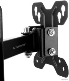 Кронштейн для телевизора Ultramounts UM892 черный 13"-27" макс.30кг настенный поворотно-выдвижной и наклонный