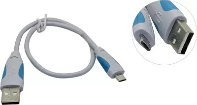 Кабель Vention VAS-A04-S025 USB 2.0 AM-- micro-B 0.25м