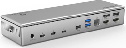 Док-станция Docking Station WAVLINK Thunderbolt 4 Quad Display/96W Power Delivery Include 20V/11.5A Power Adapter/4xUSB3.0/3xThunderbolt 4/2xDP 4K 60HZ/2xHDMI 4K 60HZ/1xGigabit LAN/1xCombo Audio Jack/1xCardReader