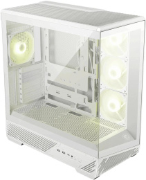 Корпус для ПК MSI MAG PANO 130R PZ White 2xUSB 3.2 Gen 1, 1xUSB 3.2 Gen2 Type-C, 3x120mm ARGB Reverse Blade Fan, 1x120mm ARGB Fan, 1 to 3 Fan PWM Splitter, Tempered Glass Window 306-7G32W21-HH9