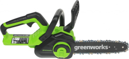 GreenWorks G24CS25K4 Цепная пила аккумуляторная , 24V, 25см, c АКБ 4Ач и ЗУ [2007707UB]