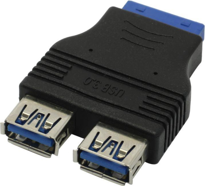 Espada Переходник с материнской платы Ei20U32, 20pin female на 2 порта USB 3.0 female Ei20U32 45366