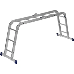Шарнирная алюминиевая лестница СИБРТЕХ 4х3 97881