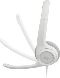 Офисная гарнитура Logitech H390 (белый) накладные, для общения, 20-20000 Гц, кабель 1.9 м 981-001288/981-001286