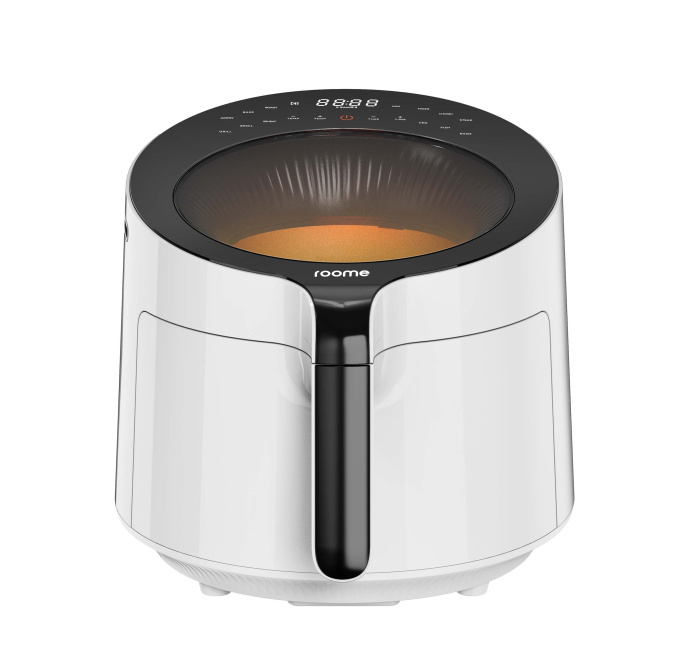 Аэрофритюрница roome Air Fry AF-YE5503-A Белый (1500W, 40-200 °C, 5л, окно, управление: цифровое, 8 программ)