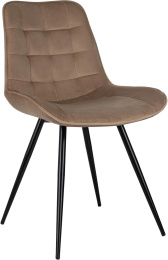 Стул для дома Бюрократ CH-K2 св.коричневый Holland 65 металл черный на ножках CH-K2_1/HL65