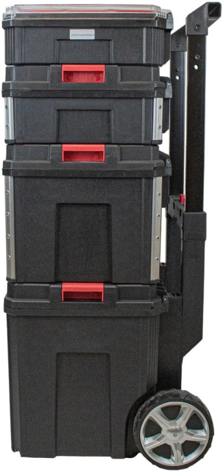 Ящик для инструментов Edon TH-2225 4отд. черный (39767)