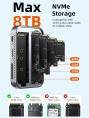 Магнитный концентратор CABLETIME CB34S (CT-HUBS1-AS) 7-в-1 с NVMe 10 Гбит/с, с USB 4 80 Гбит/с CT-FU8S-AG - Silver
