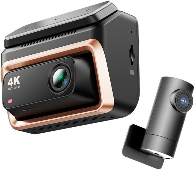 Автомобильный видеорегистратор DDPai Z60 Pro Dual-Channel Set разрешение видео: 3840 x 2160@30fps HDR, 2880*1620@60fps HDR фронтальная /1920 x 1080 @30fps HDR задняя , обьектив: F1.75, поле зрения 135°, 4G3P фронтальная /F1.55, поле зрения 136,8°, 6G4