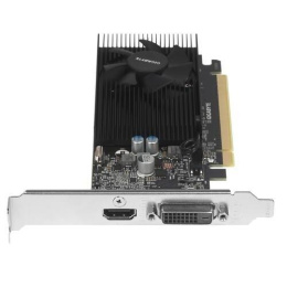 Gigabyte GV-N1030D4-2GL RTL V1.0 {nVidia GeForce GT 1030 2048Mb 64bit DDR4 1177/2100 DVIx1/HDMIx1/HDCP low profile}