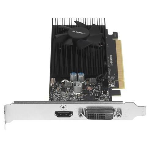 Gigabyte GV-N1030D4-2GL RTL V1.0 {nVidia GeForce GT 1030 2048Mb 64bit DDR4 1177/2100 DVIx1/HDMIx1/HDCP low profile}