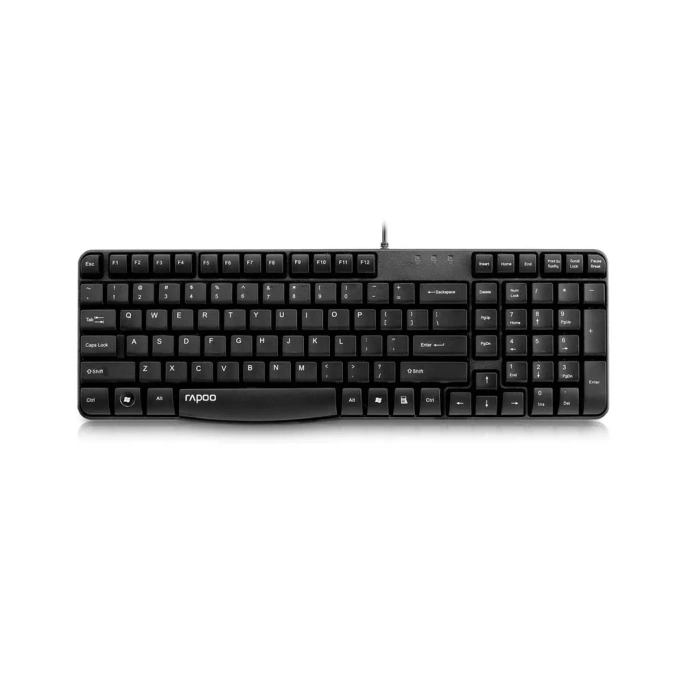 RAPOO Клавиатура проводная NK2400, цвет - черный (13325)